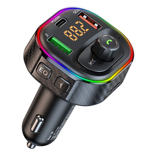 T86 QC3.0 / PD Car Charger Bluetooth-compatible MP3 Player FM Transmitter Cigarette Lighter Charger Support U Disk / TF Card - 1