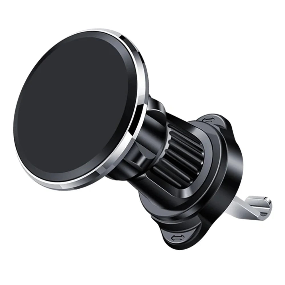 9783 Car Magnetic Cell Phone Holder Car Air Vent Phone Clip Mount Navigation Bracket - Silver - 1