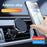 9783 Car Magnetic Cell Phone Holder Car Air Vent Phone Clip Mount Navigation Bracket - Silver - 2
