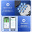 9783 Car Magnetic Cell Phone Holder Car Air Vent Phone Clip Mount Navigation Bracket - Silver - 7