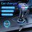 K14 USB + Type-C PD 30W Phone Fast Charging Adapter Car Charger with Spring Type-C Cable - 3