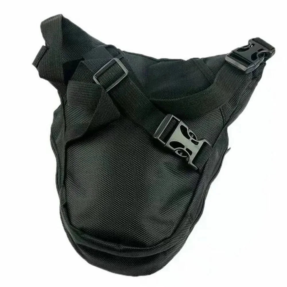 MOTOCENTRIC 11-MC-0105 Motorcycle Leg Bag Riding Equipment Crossbody Shoulder Bag Rider Waist Pouch with Reflective Strips - Green - 5