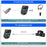 Q5 2-in-1 Bluetooth-compatible 5.3 Audio Adapter with Audio Receiver / Transmitter, Car MP3 Player with Colorful Ambient Light - 4