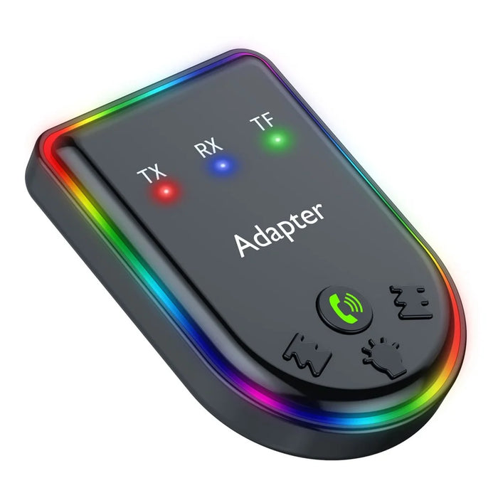 Q6 Portable Mini 2-in-1 Bluetooth-compatible 5.3 MP3 Player Car Audio Adapter Support Receiver / Transmitter - 1