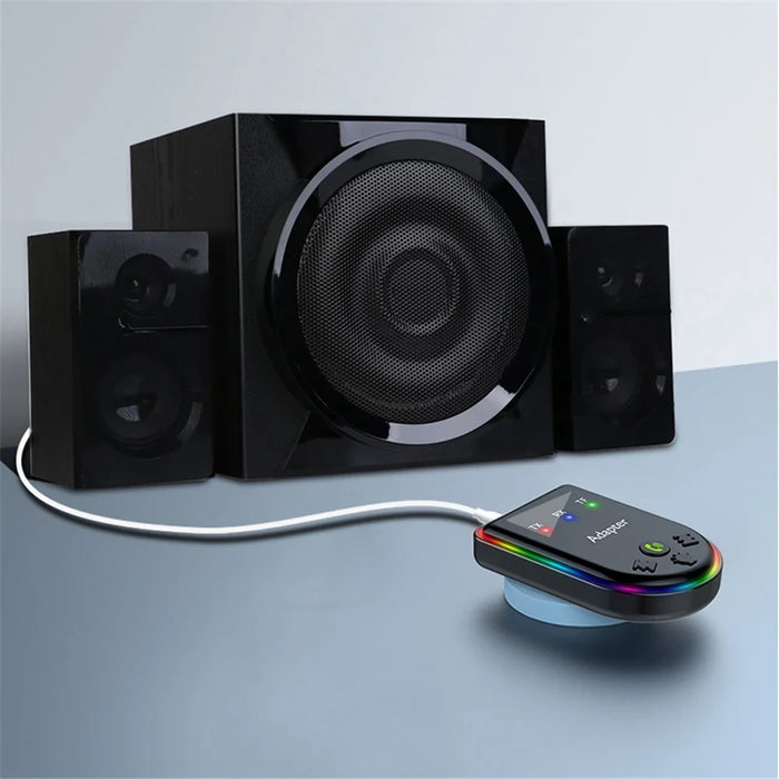 Q6 Portable Mini 2-in-1 Bluetooth-compatible 5.3 MP3 Player Car Audio Adapter Support Receiver / Transmitter - 5