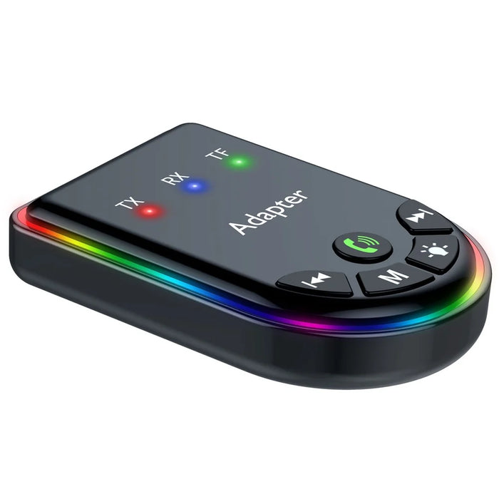 Q4 2-in-1 TX / RX Adapter Bluetooth-compatible 5.3 Car MP3 Player with Light - 4