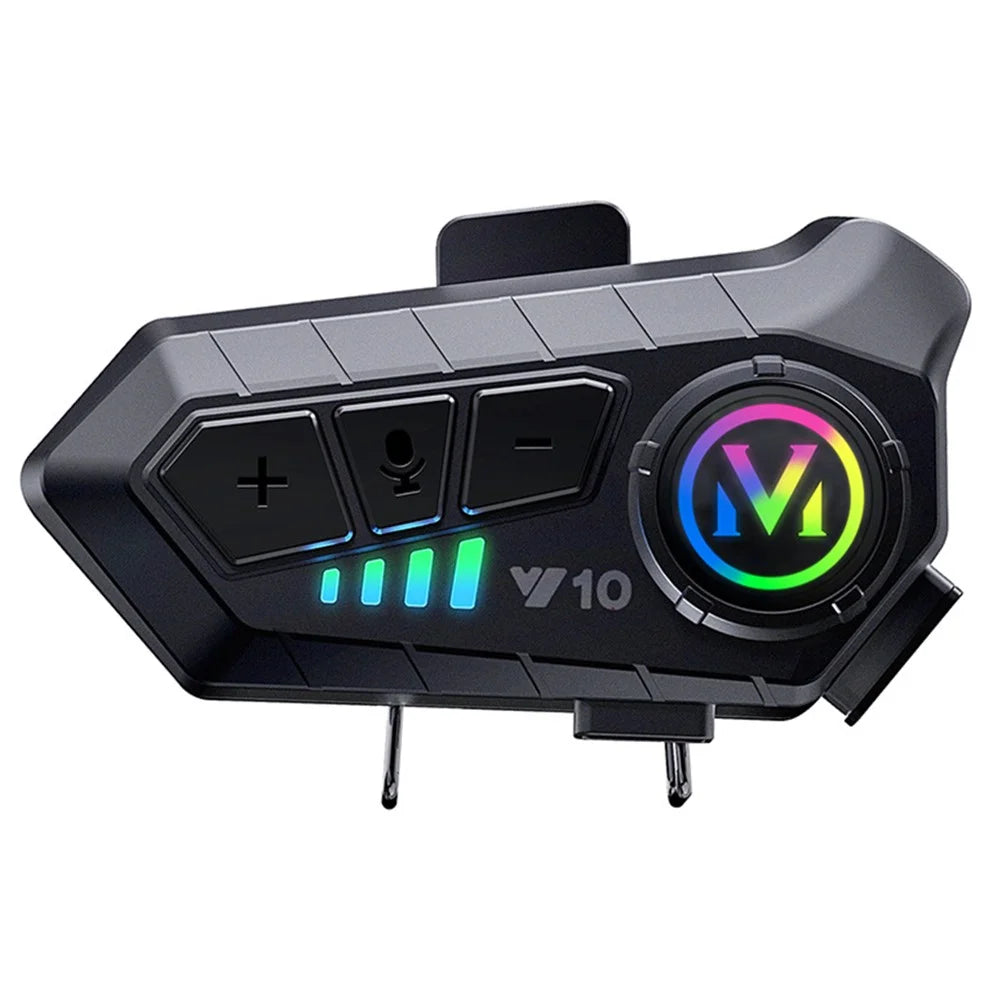 Y10 Motorcycle Helmet Speakers Music Sharing Double Noise Cancellation Helmet Headphone - Soft Microphone - 1