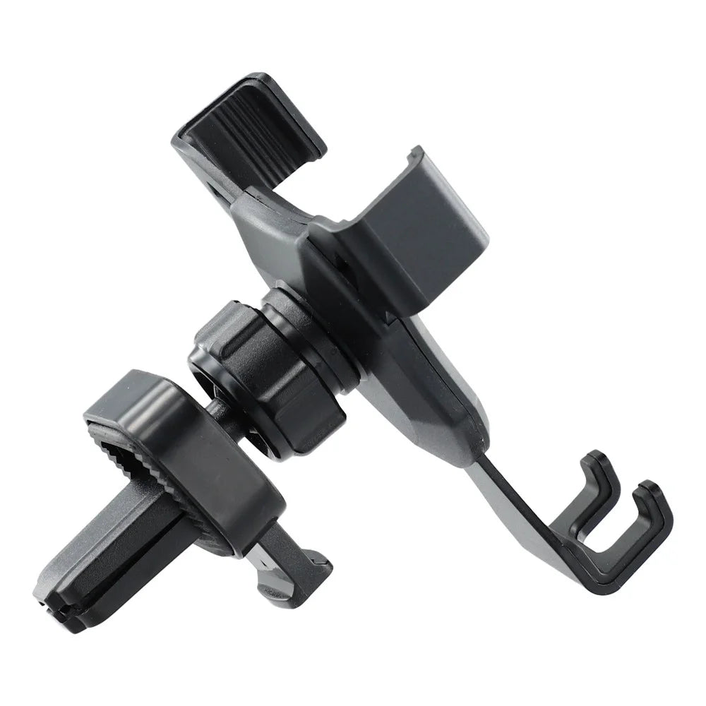 Car Air Outlet Phone Holder 360 Degree Rotating Phone Bracket for iPhone 16 / 16 Plus / 16 Pro / 16 Pro Max - Mirror Black - 4