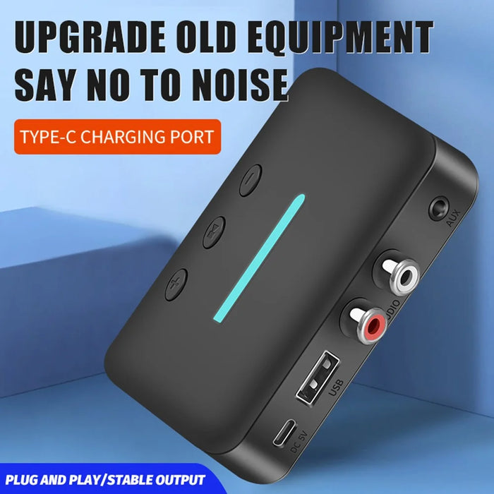 T88 5.3 Bluetooth-compatible Audio Receiver Adapter NFC Wireless Bluetooth-compatible Extender 3.5mm AUX Speaker - 6