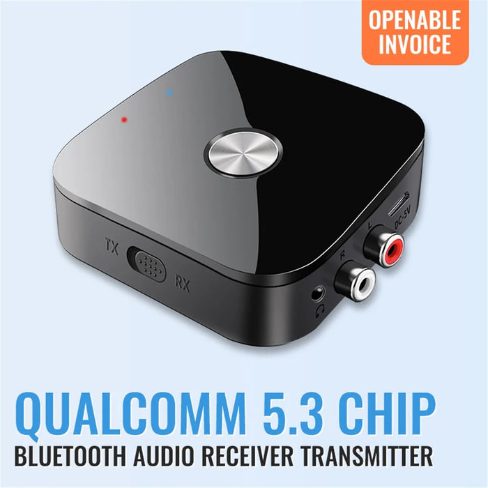 T69 2-in-1 Bluetooth-compatible 5.3 APTX Adaptive Receiver Transmitter Wireless Audio Adapter - 3