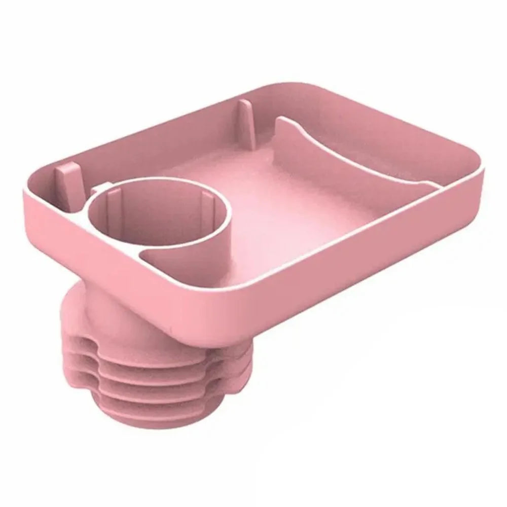 6923 Travel Tray for Kids Toddler Car Seat Silicone Rotatable Cup Holder Food Tray (BPA Free/Not FDA Certificated) - Pink - 2