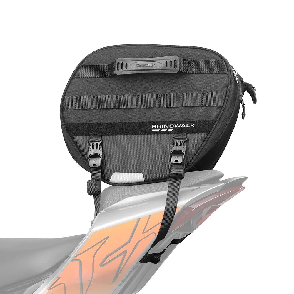 RHINOWALK MTR5001 Motorcycle Seat Front Storage Bag Polyester Motorbike Tail Pannier Pack - 5