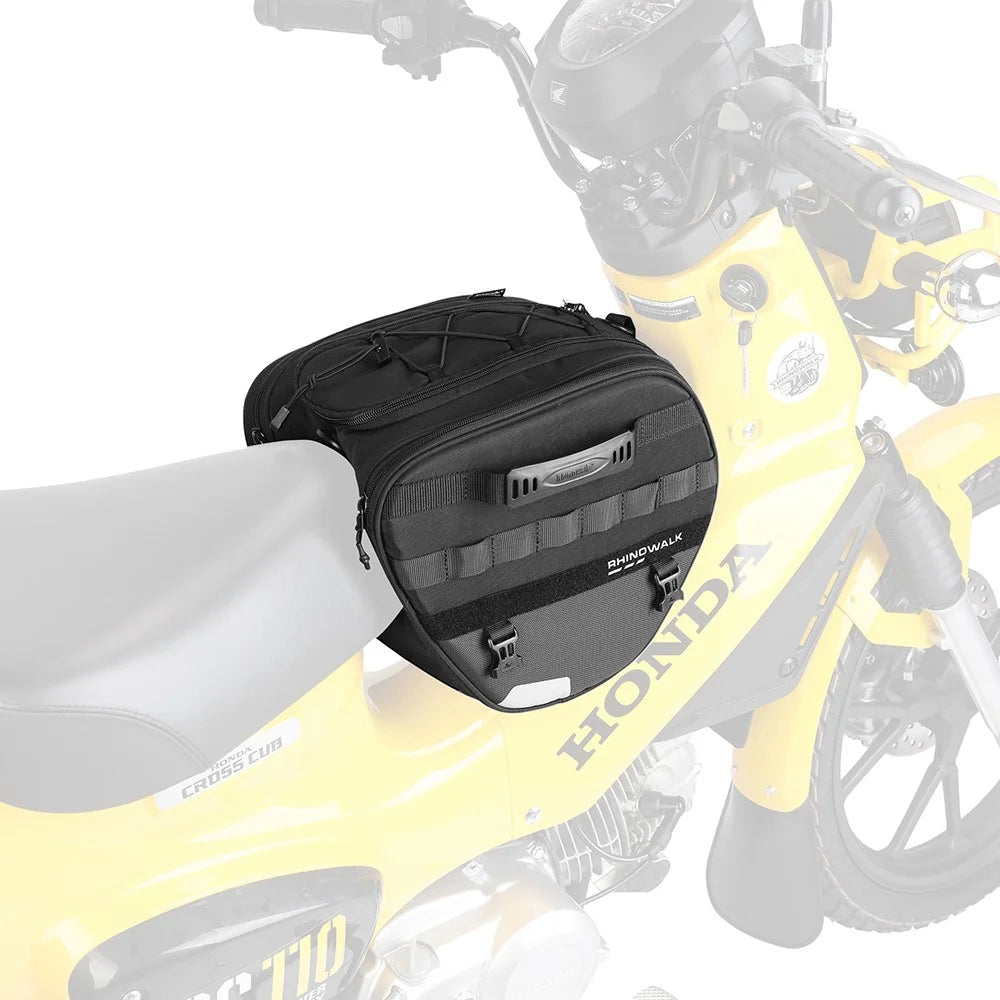RHINOWALK MTR5001 Motorcycle Seat Front Storage Bag Polyester Motorbike Tail Pannier Pack - 6