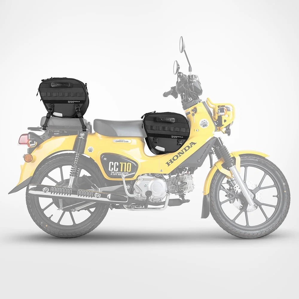 RHINOWALK MTR5001 Motorcycle Seat Front Storage Bag Polyester Motorbike Tail Pannier Pack - 7