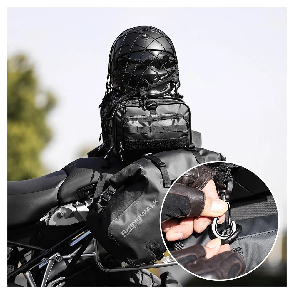 RHINOWALK Motorcycle Helmet Fixing Net Anti-lost Motorbike Tail Helmet Holder Net - MTR003A - 6