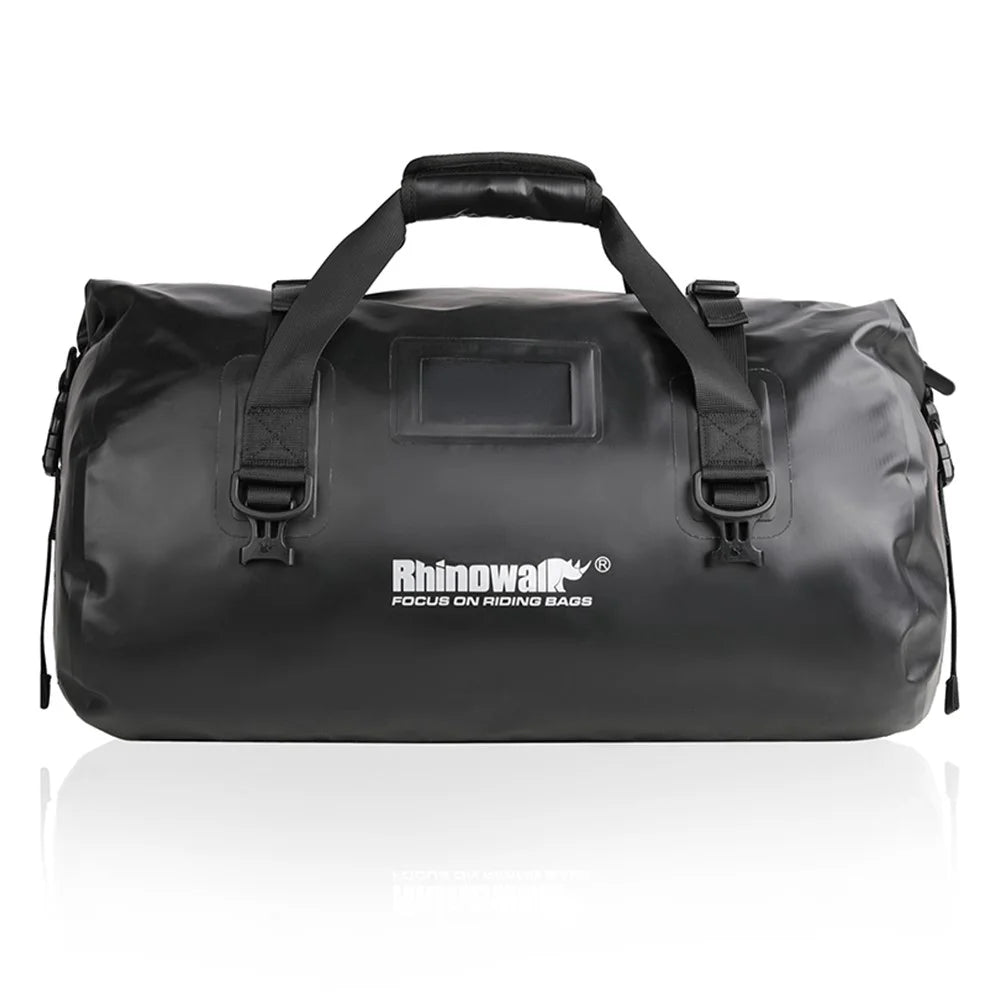 RHINOWALK MT20450BK 45L Waterproof Motorcycle Tail Bag Rear Seat Pouch with Shoulder Strap - 1