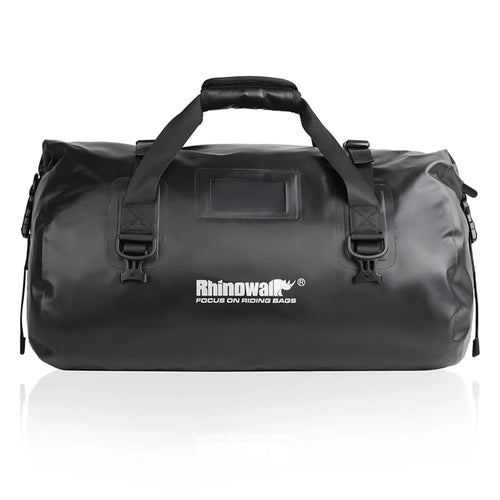 RHINOWALK MT20450BK 45L Waterproof Motorcycle Tail Bag Rear Seat Pouch with Shoulder Strap - 1
