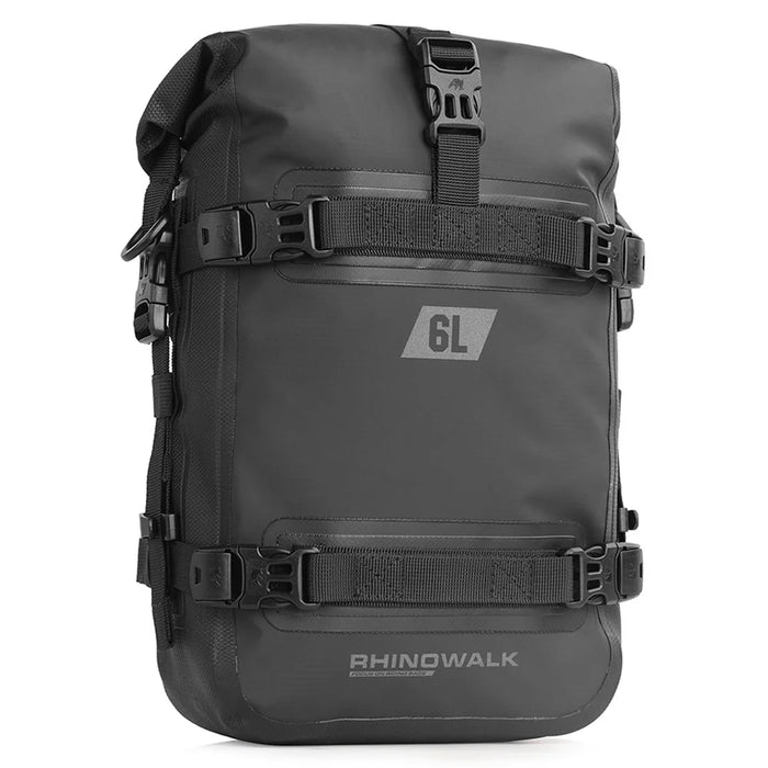 RHINOWALK MT2206 6L Waterproof Motorcycle Side Storage Bag Motorbike Side Bumper Bag - Black - 1