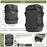 RHINOWALK MT2206 6L Waterproof Motorcycle Side Storage Bag Motorbike Side Bumper Bag - Black - 6