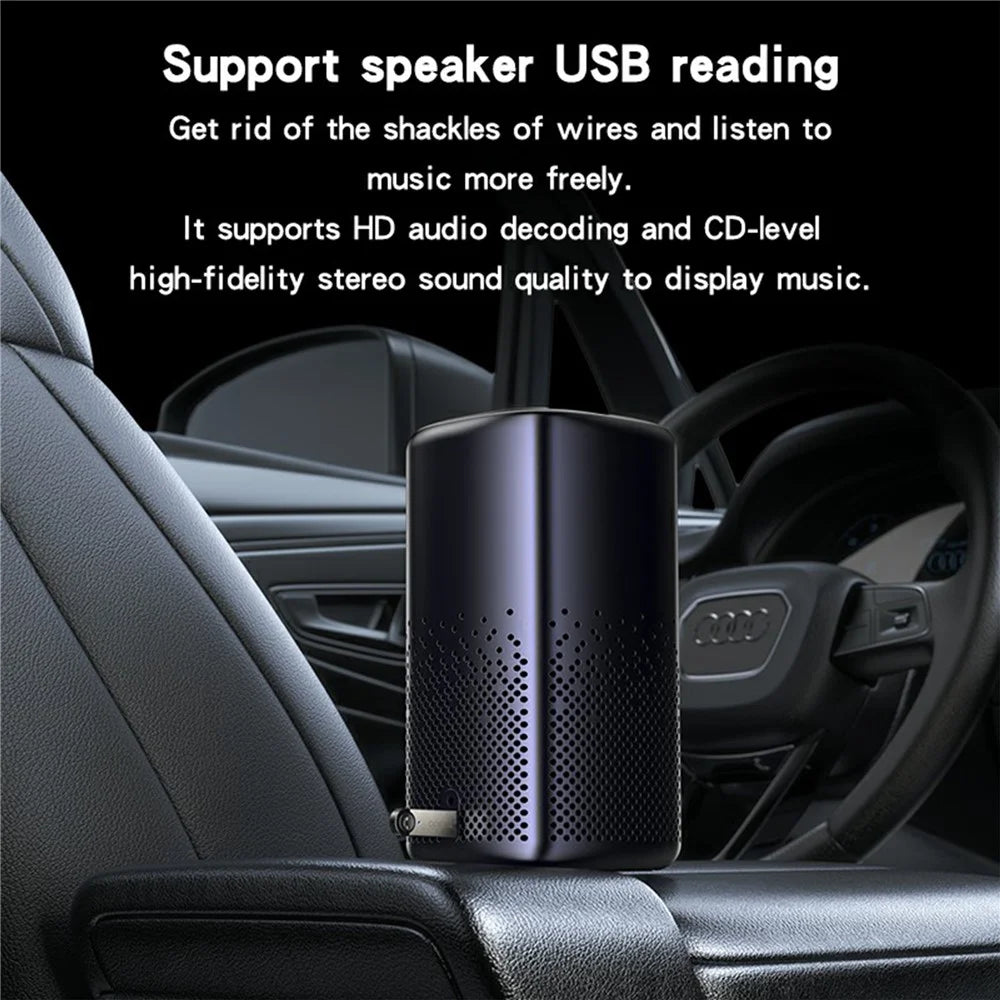 YESIDO YAU81 USB Bluetooth-compatible Adapter Wireless Audio Receiver Car Bluetooth-compatible Music Receiver - 5
