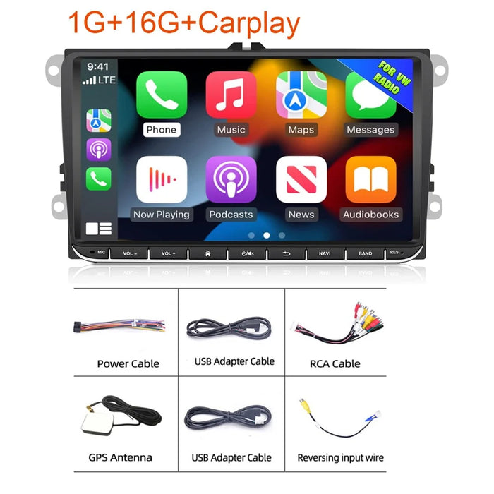 RH-753E For Golf MK5 / Polo / Passat / Jetta 1G+16G 9-inch HD Multimedia Player Car FM Radio Android 13 Carplay Music Video Player - 3