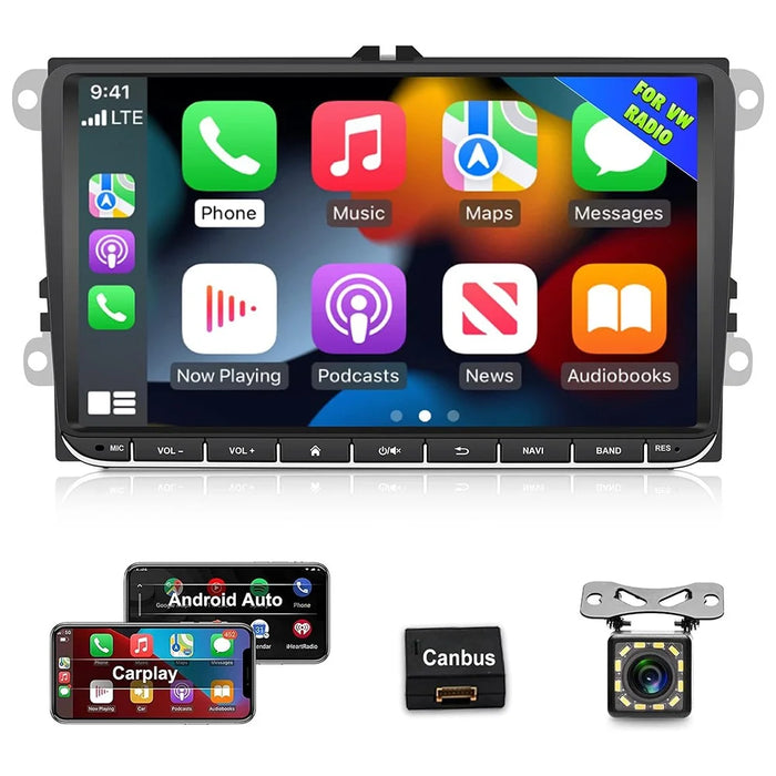 RH-753E For Golf MK5 / Polo / Passat / Jetta 1G+16G 9-inch HD Multimedia Player Car FM Radio Android 13 Carplay Music Video Player - 4