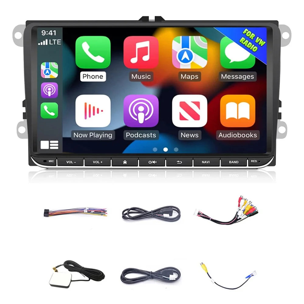 RH-753G Android 2G+32G Carplay Screen Stereo 9-Inch Touchscreen Wireless Car Audio Player - 1