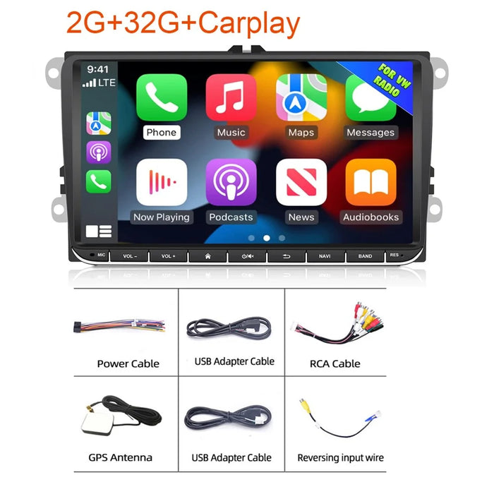 RH-753G Android 2G+32G Carplay Screen Stereo 9-Inch Touchscreen Wireless Car Audio Player - 2