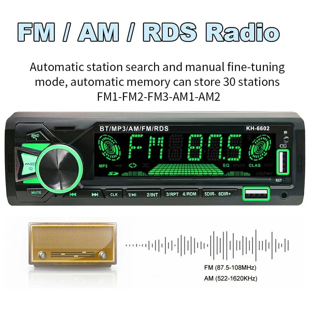 1789 Smart Bluetooth-compatible Lossless Music Car MP3 Player TF / U-Disk / AUX FM Radio Car Player - 4