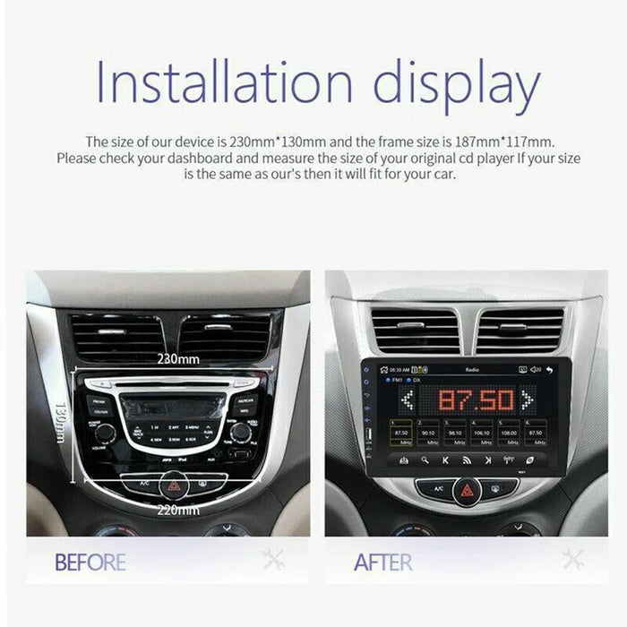 RH753B 9 Inch Touch Screen Car MP5 Player Multimedia Stereo FM Radio with Mic and 4 LED Rear View Camera - 2