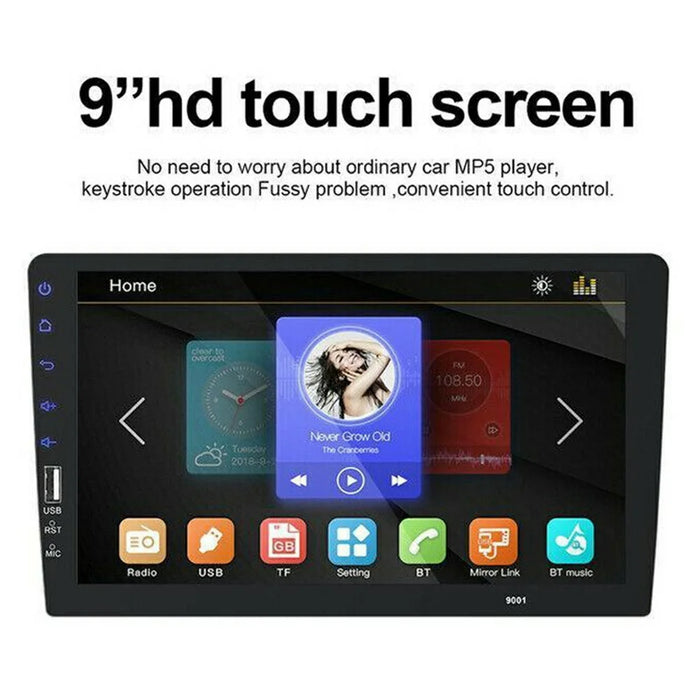 RH753B 9 Inch Touch Screen Car MP5 Player Multimedia Stereo FM Radio with Mic and 4 LED Rear View Camera - 6