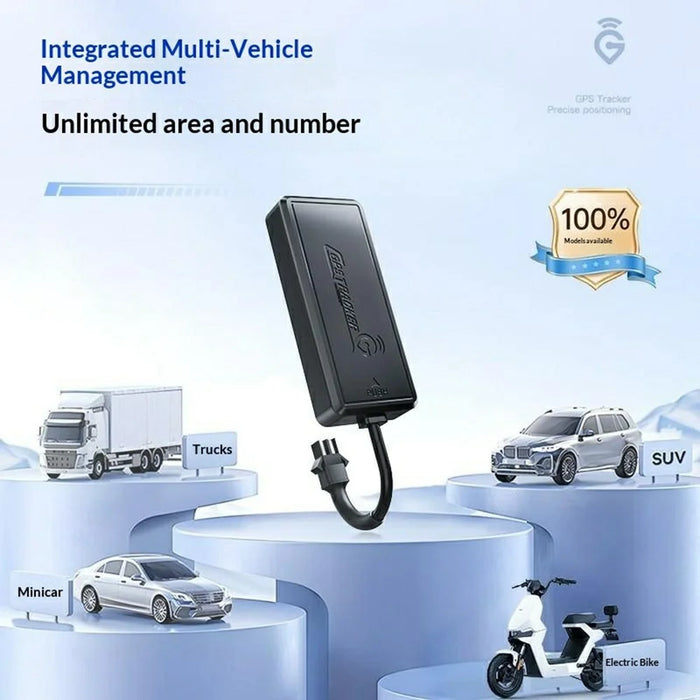 PG09 Portable GPS Tracker 4G Real Time Vehicle Tracking Device for Car / Motorcycle / Truck, 4-Wire Version - Black - 2