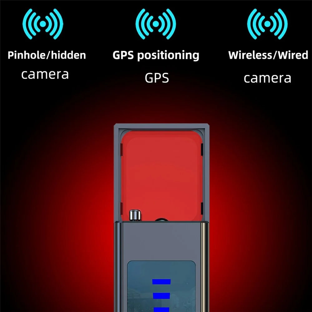 X16 Handheld Detector for Hotel Camera Real Time Scanning Anti Theft Alarm Detector - Black - 2