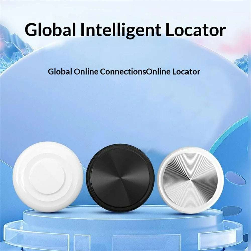 F5 Circular Design Mini Pet GPS Tracker Anti-Lost Device Global Positioning Locator for iOS / Android - Black - 3