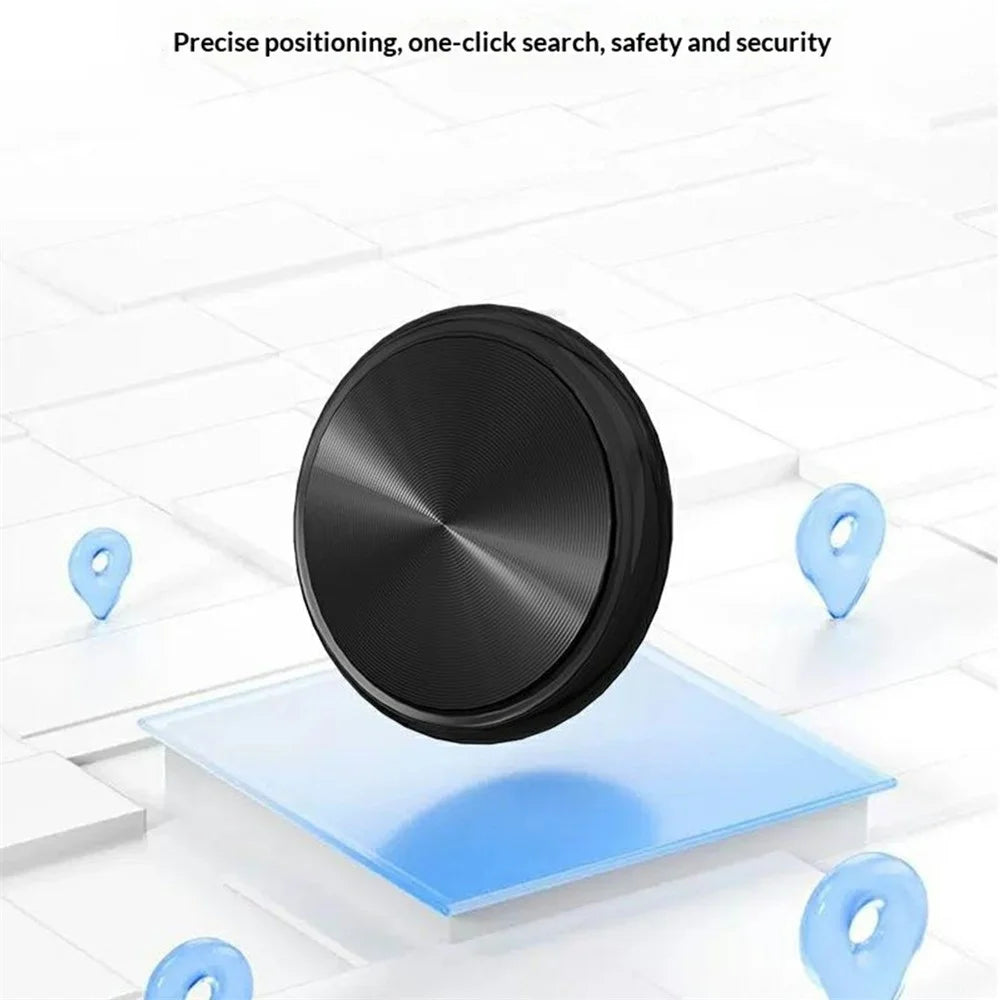 F5 Circular Design Mini Pet GPS Tracker Anti-Lost Device Global Positioning Locator for iOS / Android - Black - 5