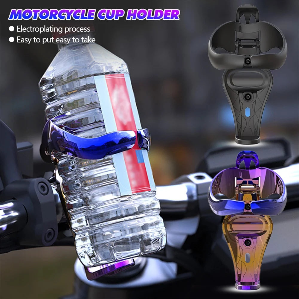 ABS Bottle Holder Portable Riding Water Cup Holder Mount with Bracket - Black - 6