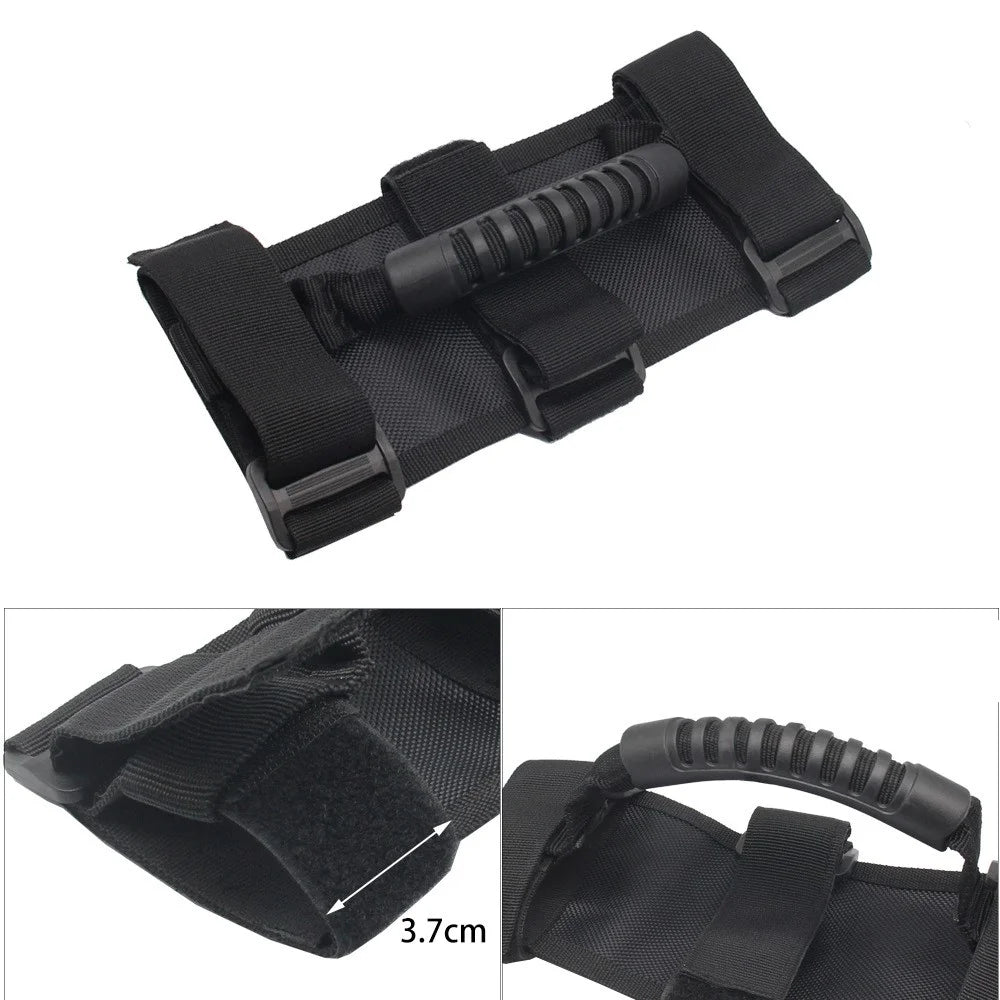 3 Straps Design Oxford Cloth Interior Grab Handle for Jeep Wrangler TJ/YJ/JK - 5