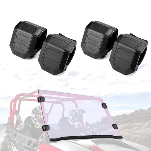2Pcs UTV Universal Windshield Window Clamp for Can-Am Maverick x3 1000 Commander Honda Pioneer Polaris RZR - 1