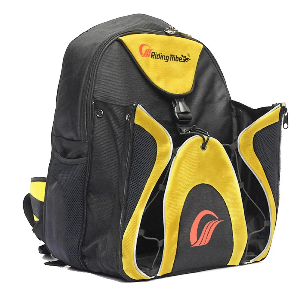RIDING TRIBE G-XZ-012 Motorcycle Helmet Bag Waterproof Backpack Travel Motorbike Expandable Storage Bag - 1