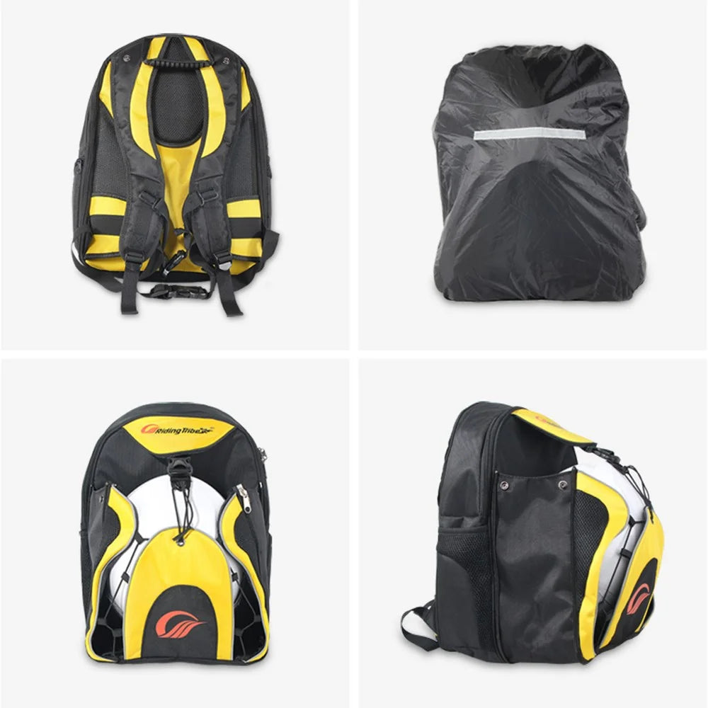 RIDING TRIBE G-XZ-012 Motorcycle Helmet Bag Waterproof Backpack Travel Motorbike Expandable Storage Bag - 6