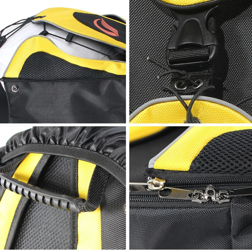RIDING TRIBE G-XZ-012 Motorcycle Helmet Bag Waterproof Backpack Travel Motorbike Expandable Storage Bag - 7