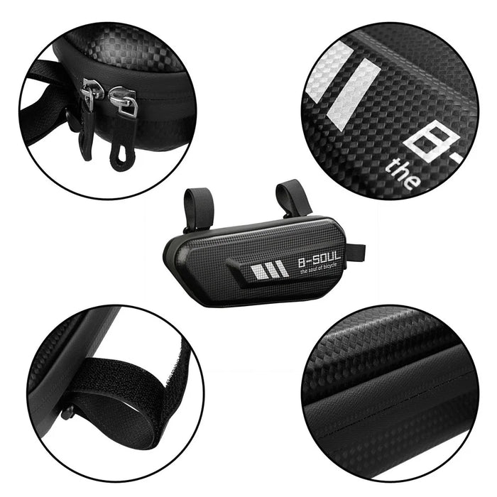 B-SOUL 2Pcs Left and Right Motorcycle Side Bag Waterproof Repair Tools Storage Hard Shell Bag, 2L - 6