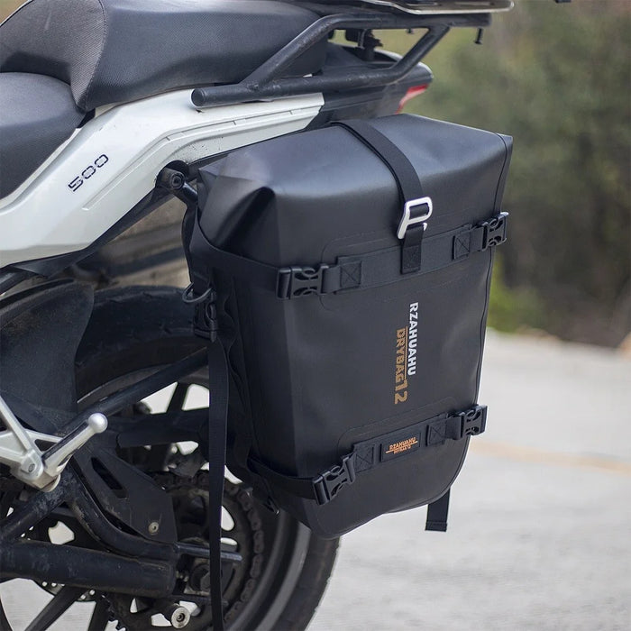 RZAHUAHU 16L Motorcycle Rear Bag Motor Side Tail Bag Waterproof Saddle Storage Bag Motorbike Touring Bag - 6
