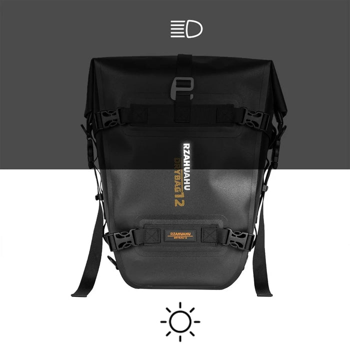 RZAHUAHU 16L Motorcycle Rear Bag Motor Side Tail Bag Waterproof Saddle Storage Bag Motorbike Touring Bag - 7