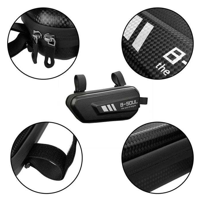 B-SOUL 2L Waterproof Motorcycle Side Bag Repair Tools Storage Hard Shell Bag, Left Side - 5
