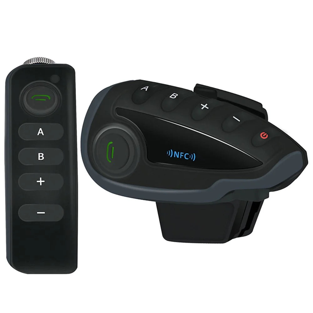 VNETPHONE V8 Motorcycle Helmet Intercom Bluetooth-compatible Headset Remote Control 1200M Wireless Distance Supporting Five People Live Chat - 1