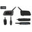 TELEHEER V6 Plus Motorcycle Helmet Bluetooth-compatible Walkie-Talkie with Headset Waterproof BT Wireless Walkie-Talkie Support 1500m Distance - 4