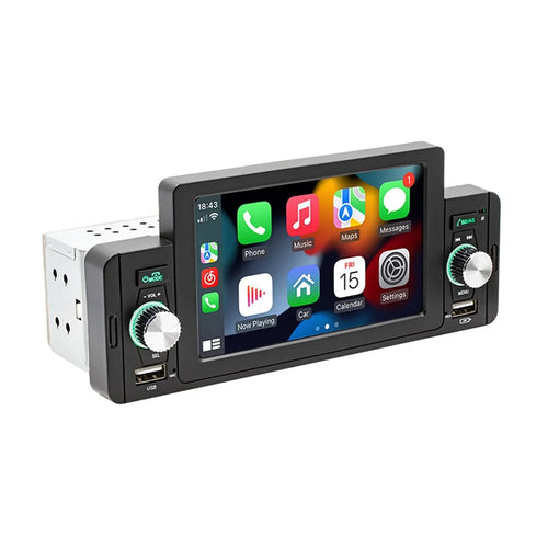 SWM 160C 5 inch Single Spindle Car Bluetooth-compatible Player MP5 MP4 Radio Audio Player CarPlay Cell Phone Connected Car BT Player - 1