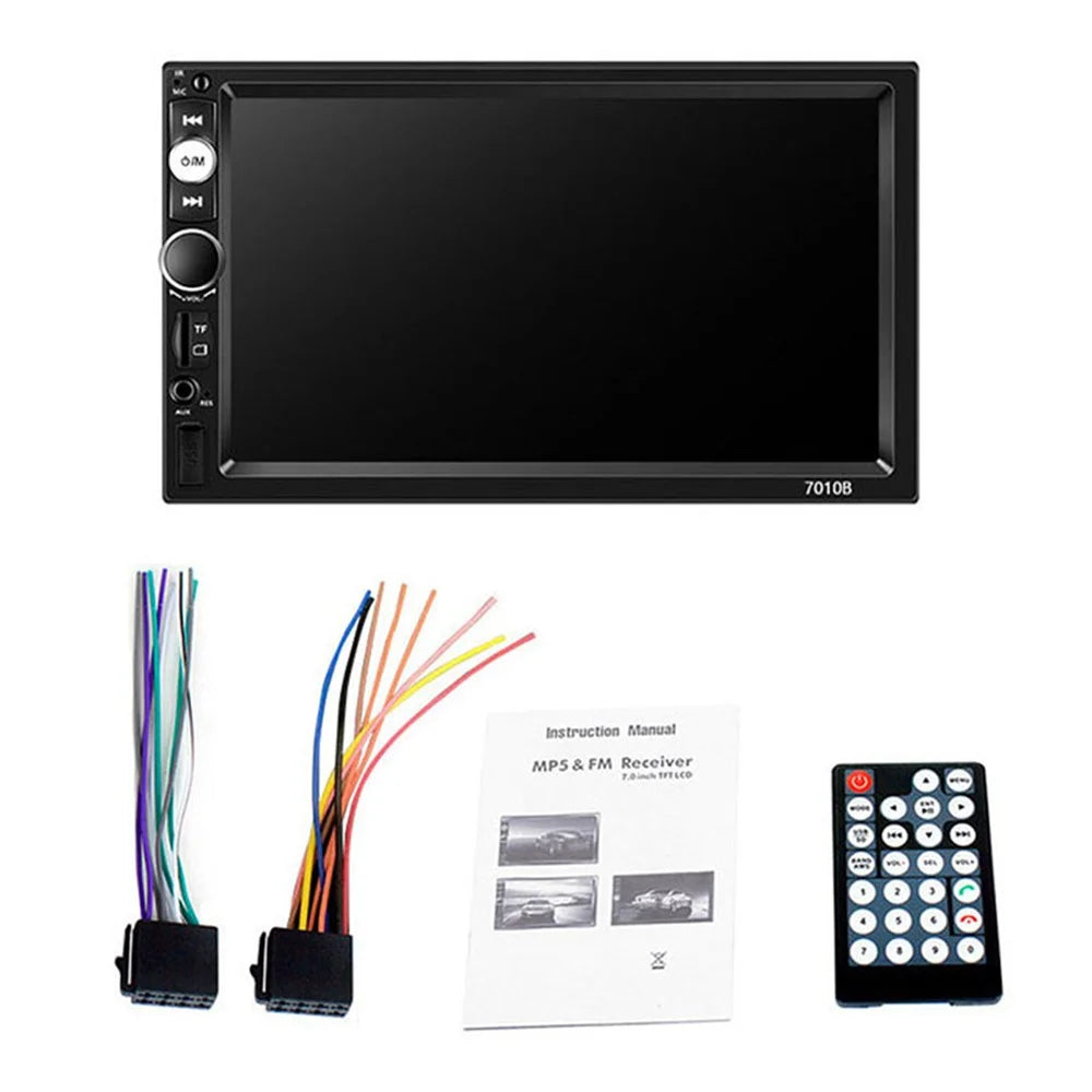 7010B 7-inch Touch Screen Car MP5 Player Multi-functional Car Audio Device Parking System - 1