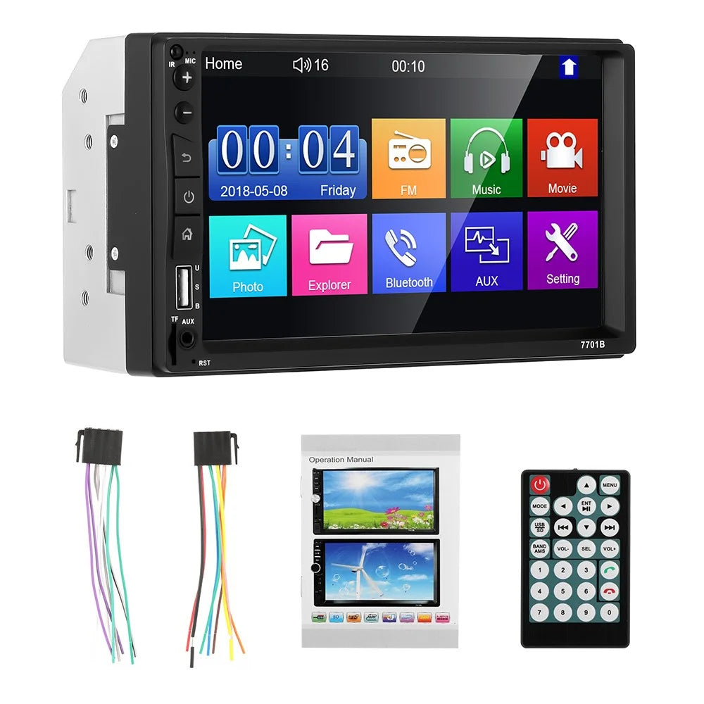 7701B 7-inch MP5 Carplayer Navigator Center Console Video Recorder with Radio (FM) / AUX  / Bluetooth-compatible Functions - 1
